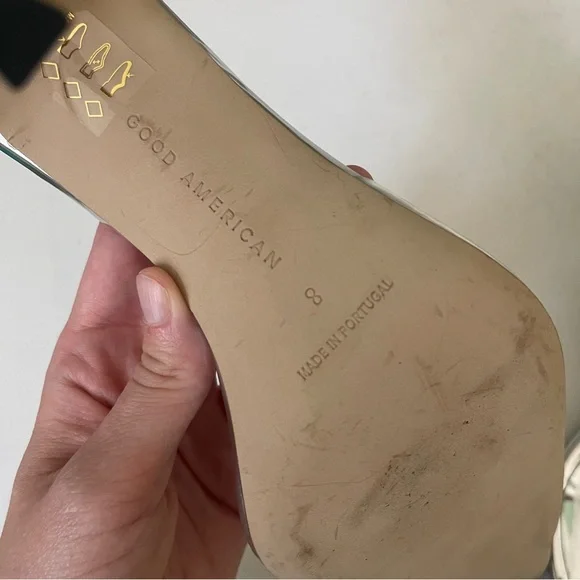 Good American CINDER-F*CKING-RELLA Pumps Clear PVC Silver Size 8 - Picture 7 of 7